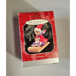 Hallmark Keepsake Ornament Maxine On Toboggan Sled 1998
